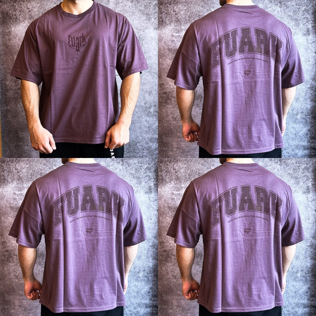 Remera Oversized Fuark Cherry